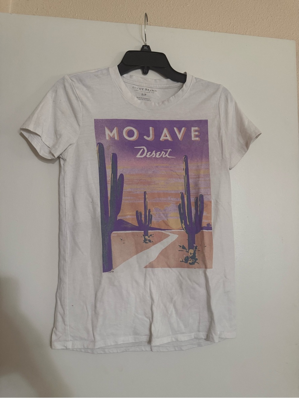 Lucky Brand Mojave Desert Cactus Graphic T-Shirt Size Small